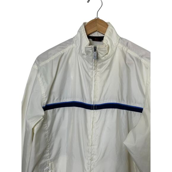 Vintage Nike Windbreaker Jacket & Pants Tracksuit Windsuit White Blue M 8/10 - Picture 3 of 13